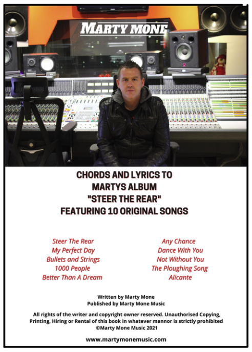 Digital Download - Chord and Lyric Book - Steer The Rear Album