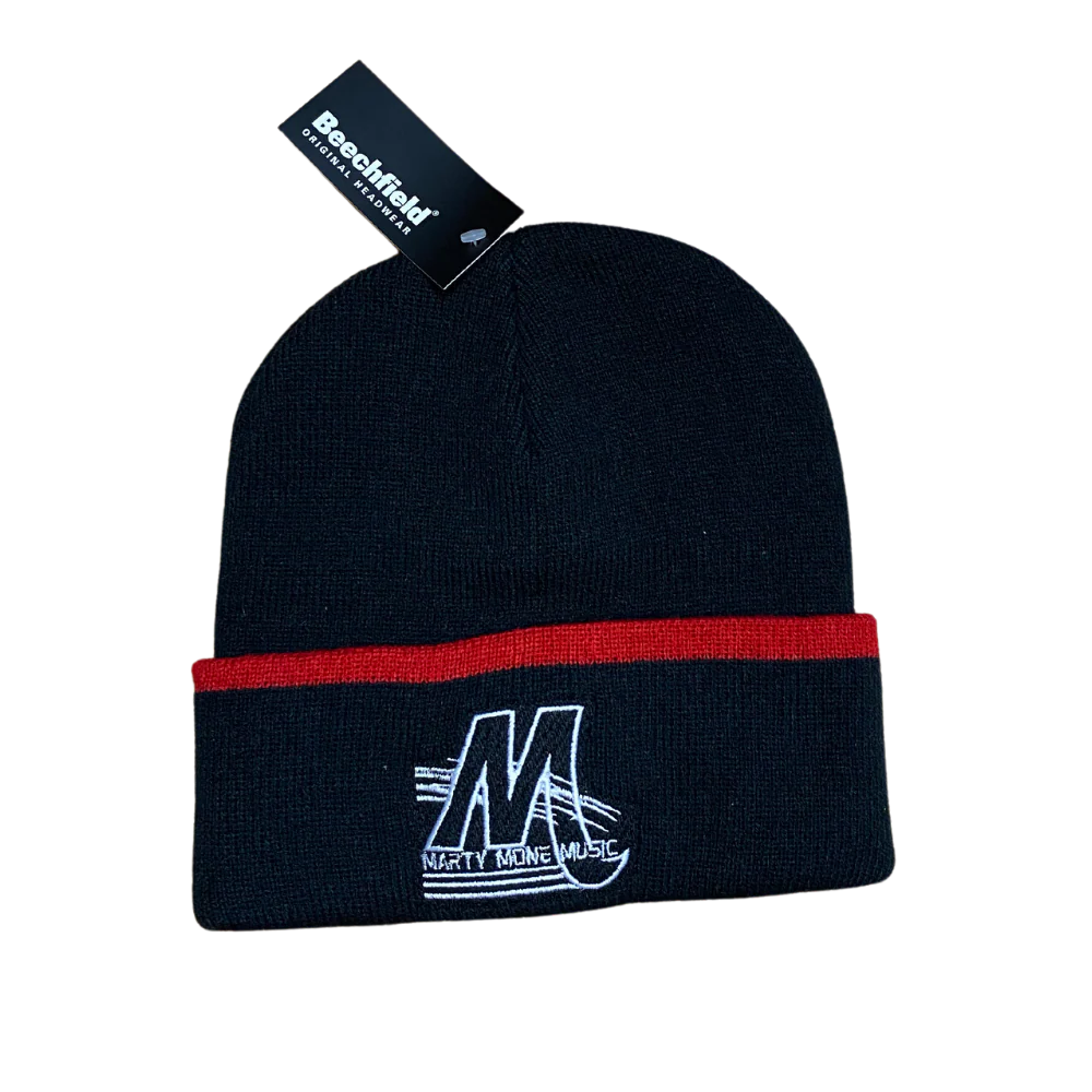 Marty Mone Beanie Hat - Red Stripe