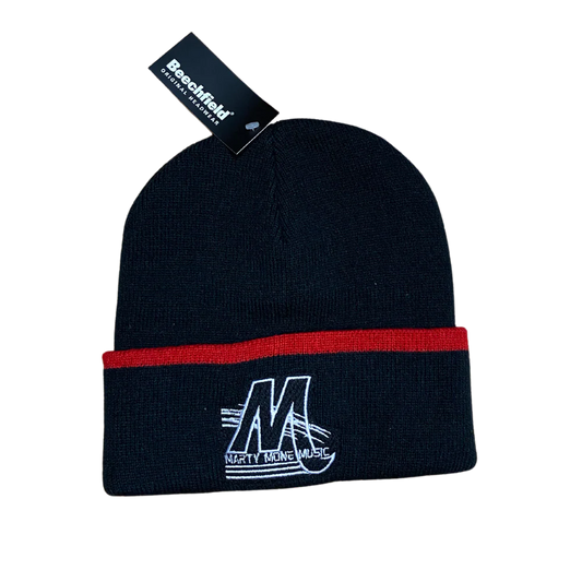 Marty Mone Beanie Hat - Red Stripe