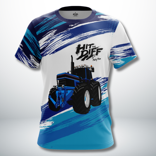 Hit The Diff Jersey - Blue Tractor Edition