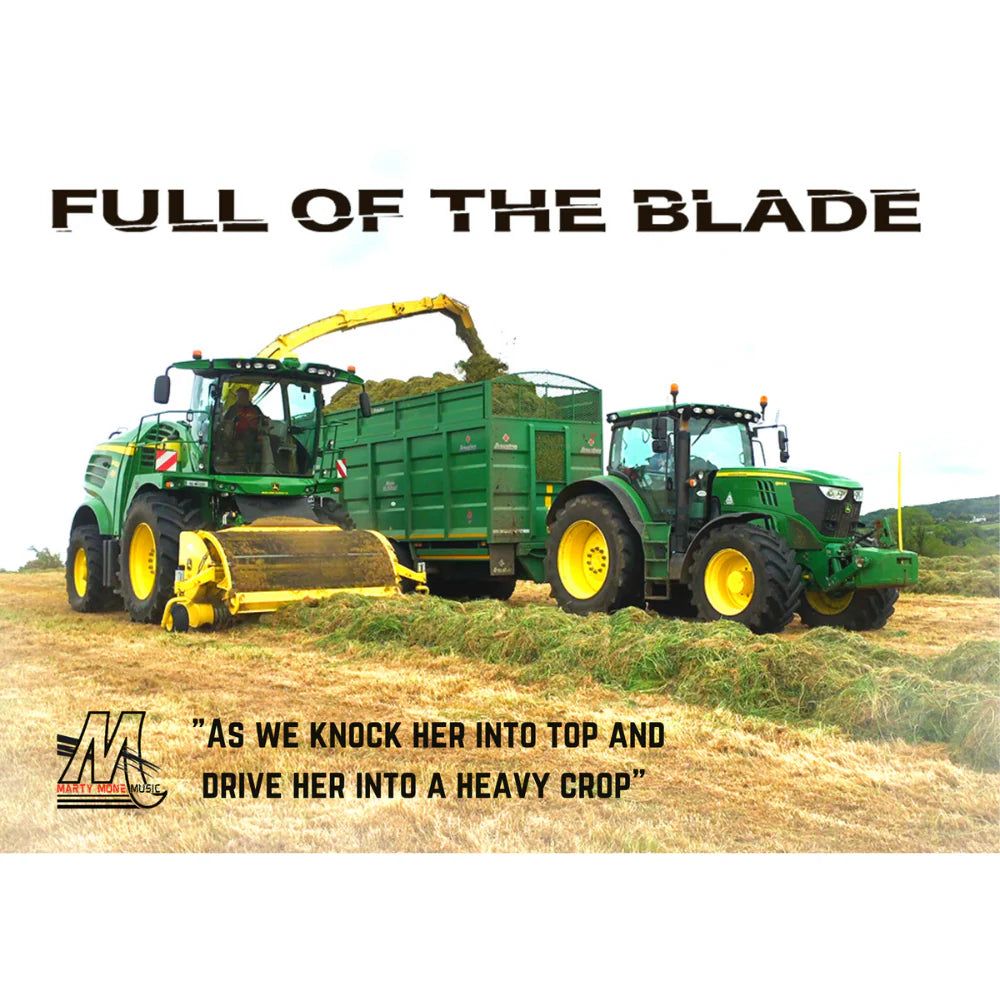 A3 Signed Full Of The Blade Tractor Poster