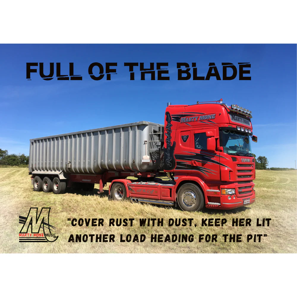 A3 Signed Full Of The Blade R580 Truck Poster