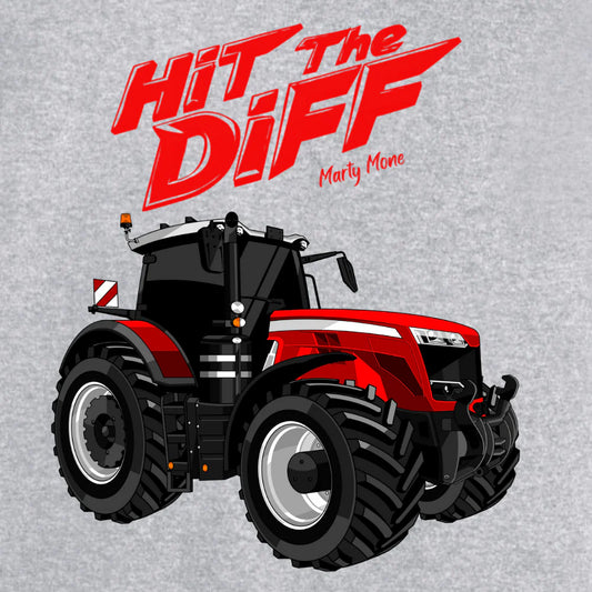 MF Red - Hit The Diff Grey T-Shirt - image 2