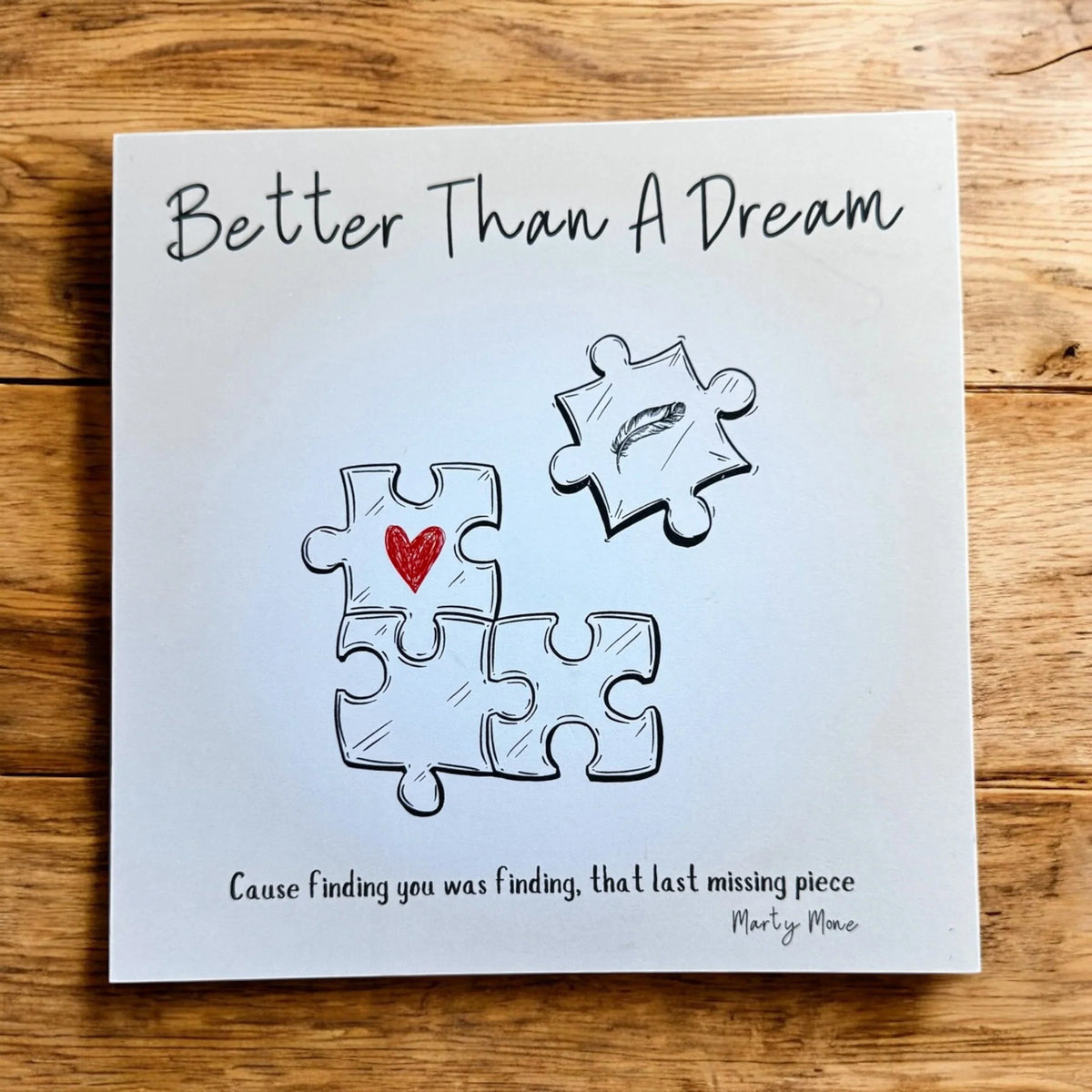 Better Than A Dream Greeting Card - Puzzle