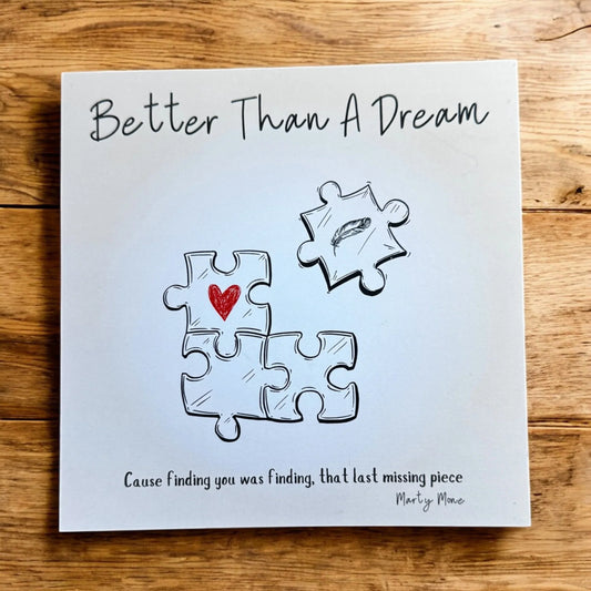 Better Than A Dream Greeting Card - Puzzle