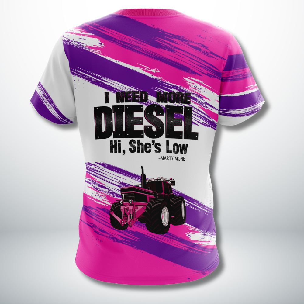 Hit The Diff Jersey - Pink Tractor Edition