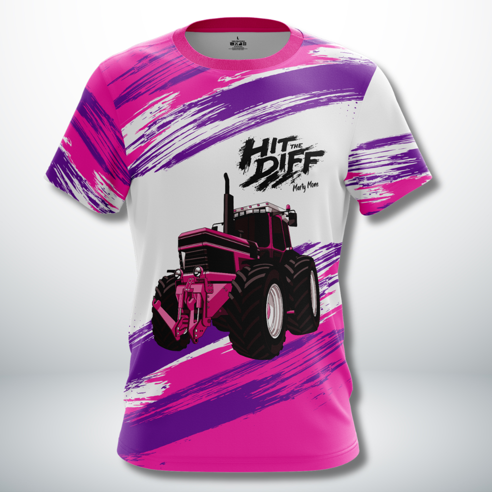 Hit The Diff Jersey - Pink Tractor Edition