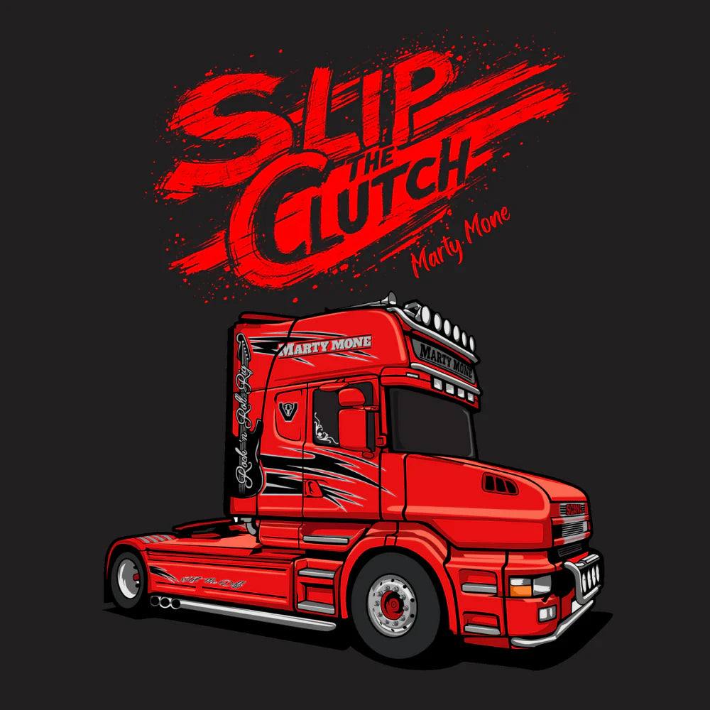 Slip The Clutch Hoodie (RED Bullnose) - image 3