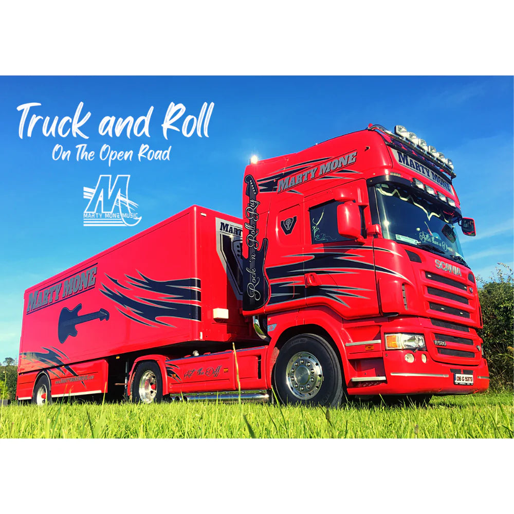 A3 Signed Scania R580 Marty Mone Poster