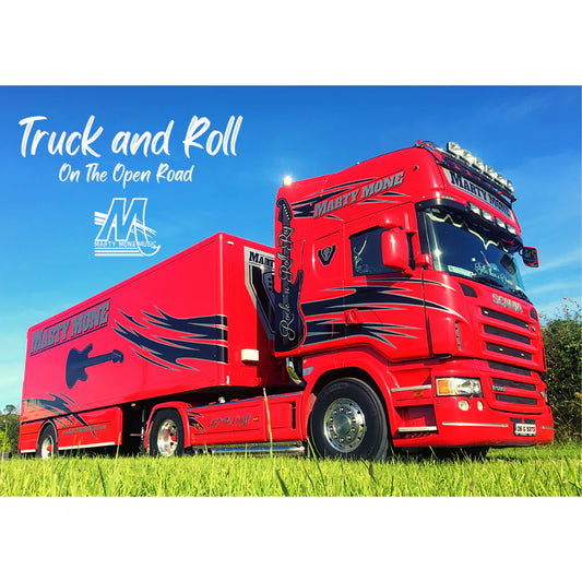 A3 Signed Scania R580 Marty Mone Poster