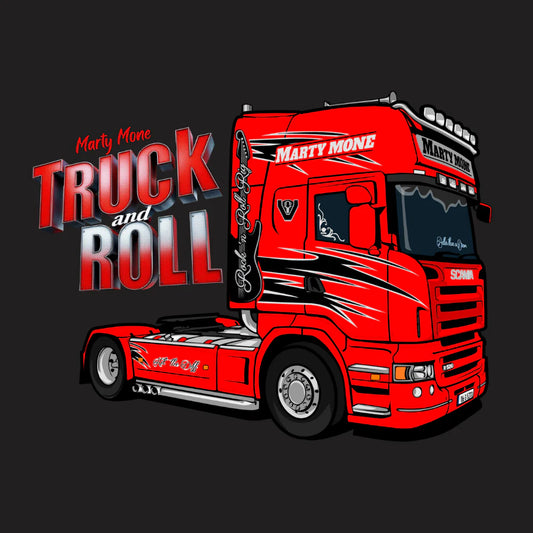 Truck and Roll R580 - Black Tshirt - image 2