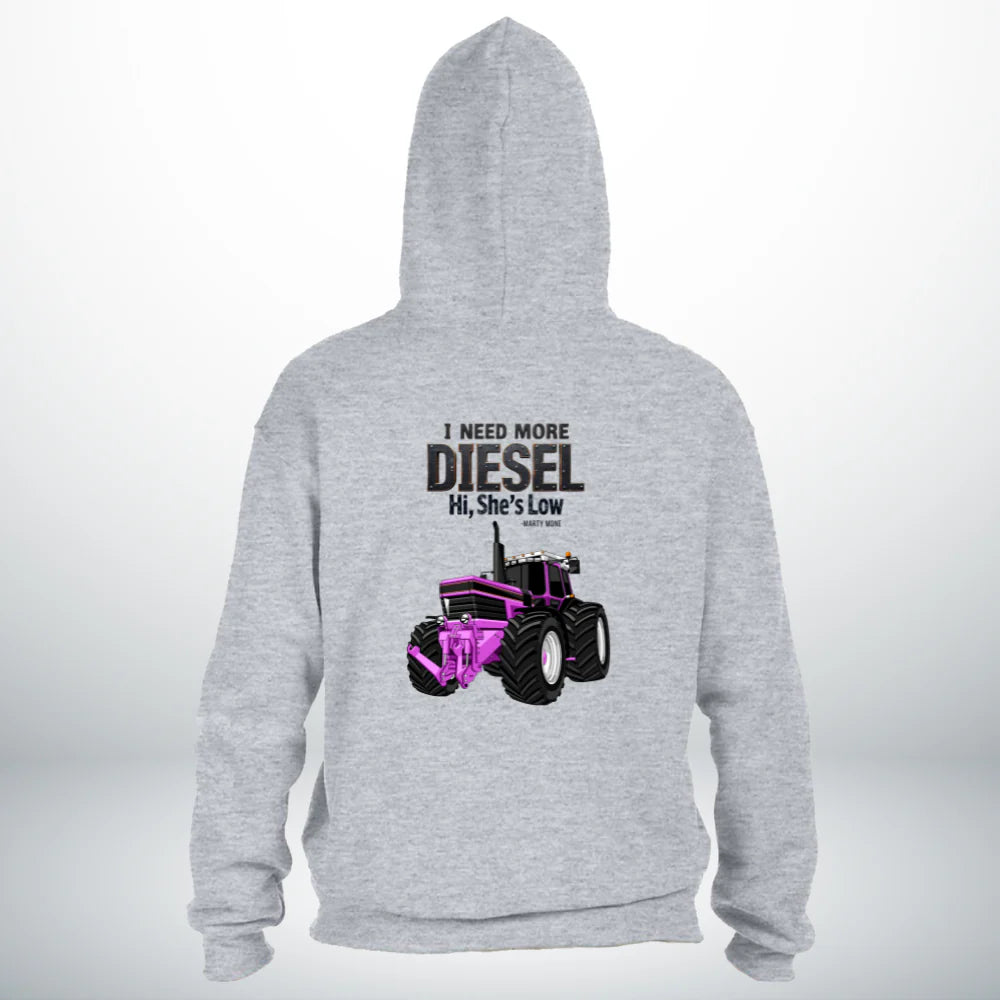 More Diesel Hoodie - PURPLE Tractor
