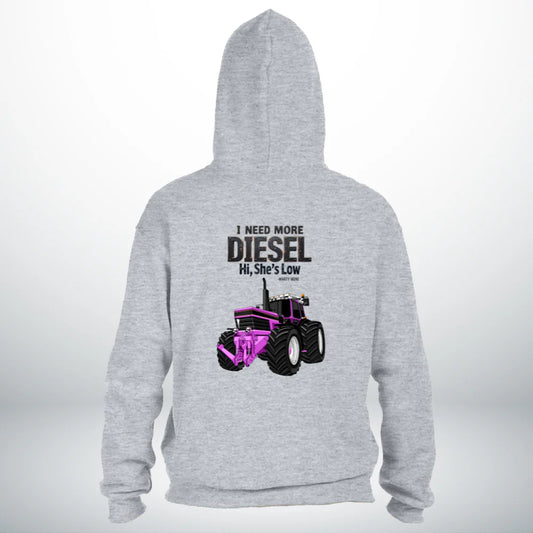 More Diesel Hoodie - PURPLE Tractor
