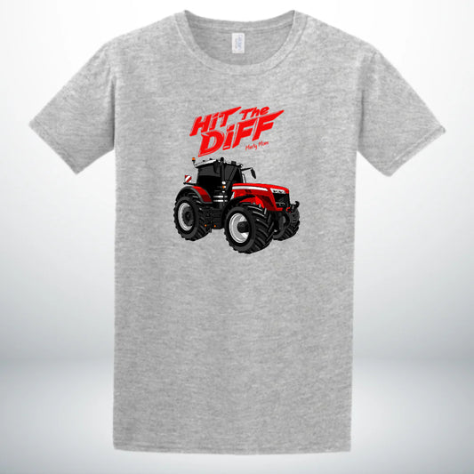 MF Red - Hit The Diff Grey T-Shirt